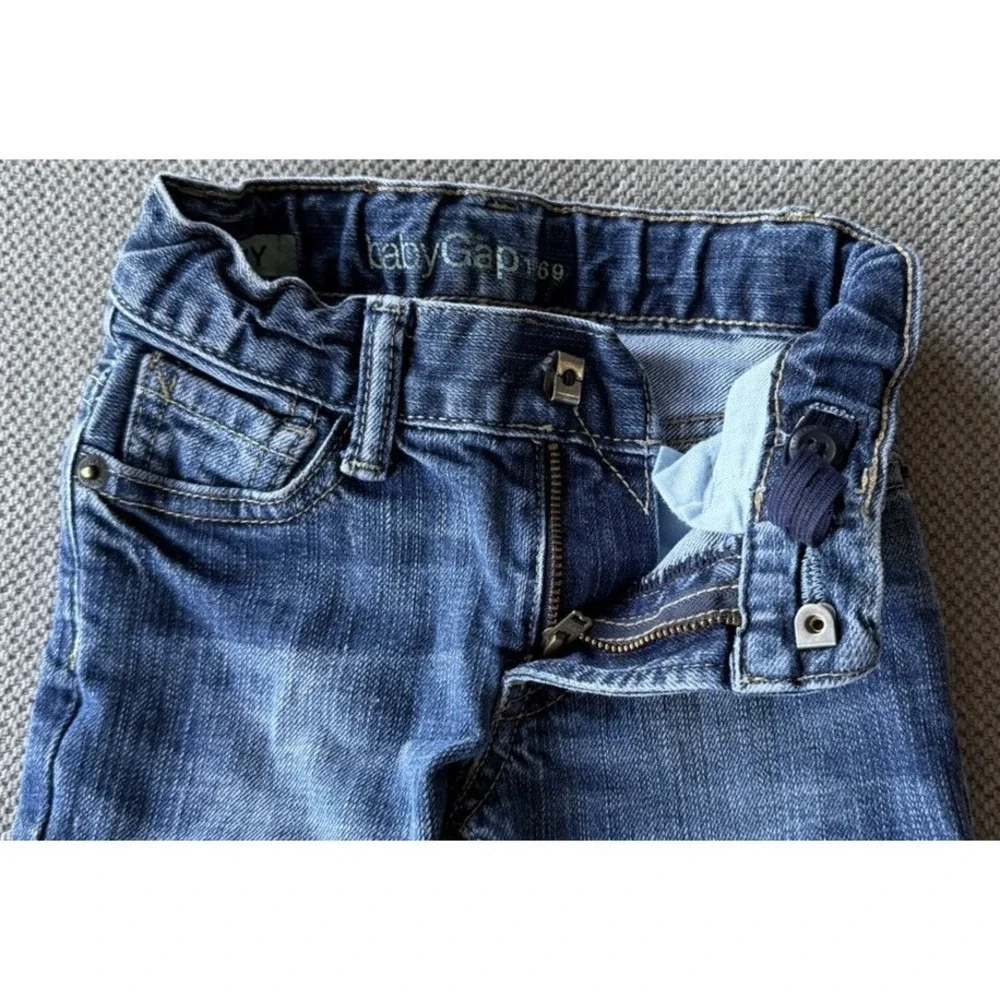 Baby Gap Skinny Jeans Toddler Boys 18-24M Medium Wash Denim Adjustable Waist